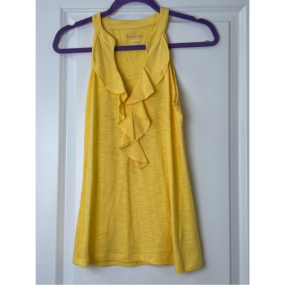 LILLY PULITZER yellow tank top, Size: S - Picture 4 of 5